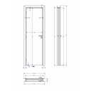 Ver imagem 2 de Kit Porta de Madeira 210x60cm Batente Ultra 9cm Lisa Premium Famossul Abertura Direita