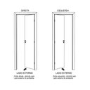 Ver imagem 3 de Kit Porta de Madeira 210x60cm Batente Ultra 9cm Lisa Premium Famossul Abertura Direita