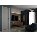 Ver imagem 4 de Kit Porta de Madeira 210x60cm Batente Ultra 9cm Lisa Premium Famossul Abertura Direita
