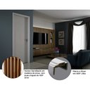 Ver imagem 6 de Kit Porta de Madeira 210x60cm Batente Ultra 9cm Lisa Premium Famossul Abertura Direita