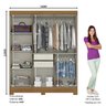 Guarda Roupas Casal 6 Portas 2 Gavetas B73 - 4