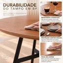 Ver imagem 4 de Mesa de Jantar Viena 90 cm Estrutura em Aço Carbono e Tampo BP 15mm