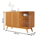 Ver imagem 3 de Cristaleira e Buffet para Sala de Estar Serena Nature