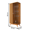 Ver imagem 2 de Cristaleira e Buffet para Sala de Estar Serena Nature