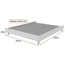 Ver imagem 3 de Cama Japonesa Corea King Factor | Bouclê Suave Off White - Sallar Home