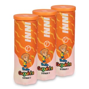 Bola de Tenis Inni Stage 2 Guginha - Pack C/ 3 Tubos