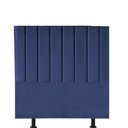 Ver imagem 1 de Cabeceira Estofada Cama Box Solteiro Carla 90cm com Frame Suede:azul Marinho