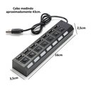 Ver imagem 1 de Hub Usb 2.0 - 7 Portas C/ Interruptor