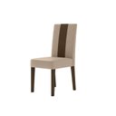 Ver imagem 6 de Conjunto Mesa de Jantar Kate 120cm 4 Cadeiras Linea Revestidas em Suede Amêndoa/Marfim Yescasa