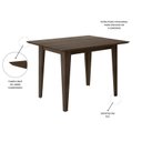 Ver imagem 5 de Conjunto Mesa de Jantar Kate 120cm 4 Cadeiras Linea Revestidas em Suede Amêndoa/Marfim Yescasa