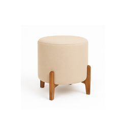 Conjunto  Sofá Curvo Orgânico + 01 Puff  Luna Boucle Bege - Montanaris Decor - 3