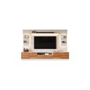 Ver imagem 6 de Estante Home para Tv até 75” Noble 270cm com 2 Torres Nichos e Led para Sala Off White/jequitiba
