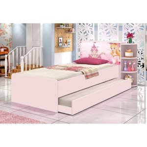 Cama Baú Solteiro com Cama Auxiliar Liz