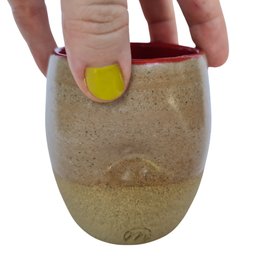 Copo de cerâmica escrito Ressaca no fundo 200ml vermelho - 4