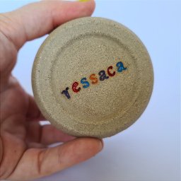 Copo de cerâmica escrito Ressaca no fundo 200ml vermelho - 6