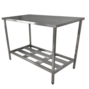 Mesa Aço Inox Profissional 100x70x90 Cm Nortinox