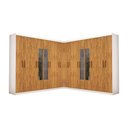 Ver imagem 2 de Closet Casal Duplo Rubi Premium 16 Portas C/espelho 8 Gavetas