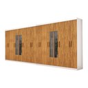 Ver imagem 3 de Closet Casal Duplo Rubi Premium 16 Portas C/espelho 8 Gavetas