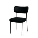 Ver imagem 2 de 4 Cadeira Sala de Jantar Pés em Aço Verona Sintetico Ds Home: Sintético Preto