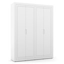 Ver imagem 2 de Jogo de Quarto Infantil Tutto New Guarda Roupa 4 Portas e Berço Branco Soft com Capitonê - Matic M