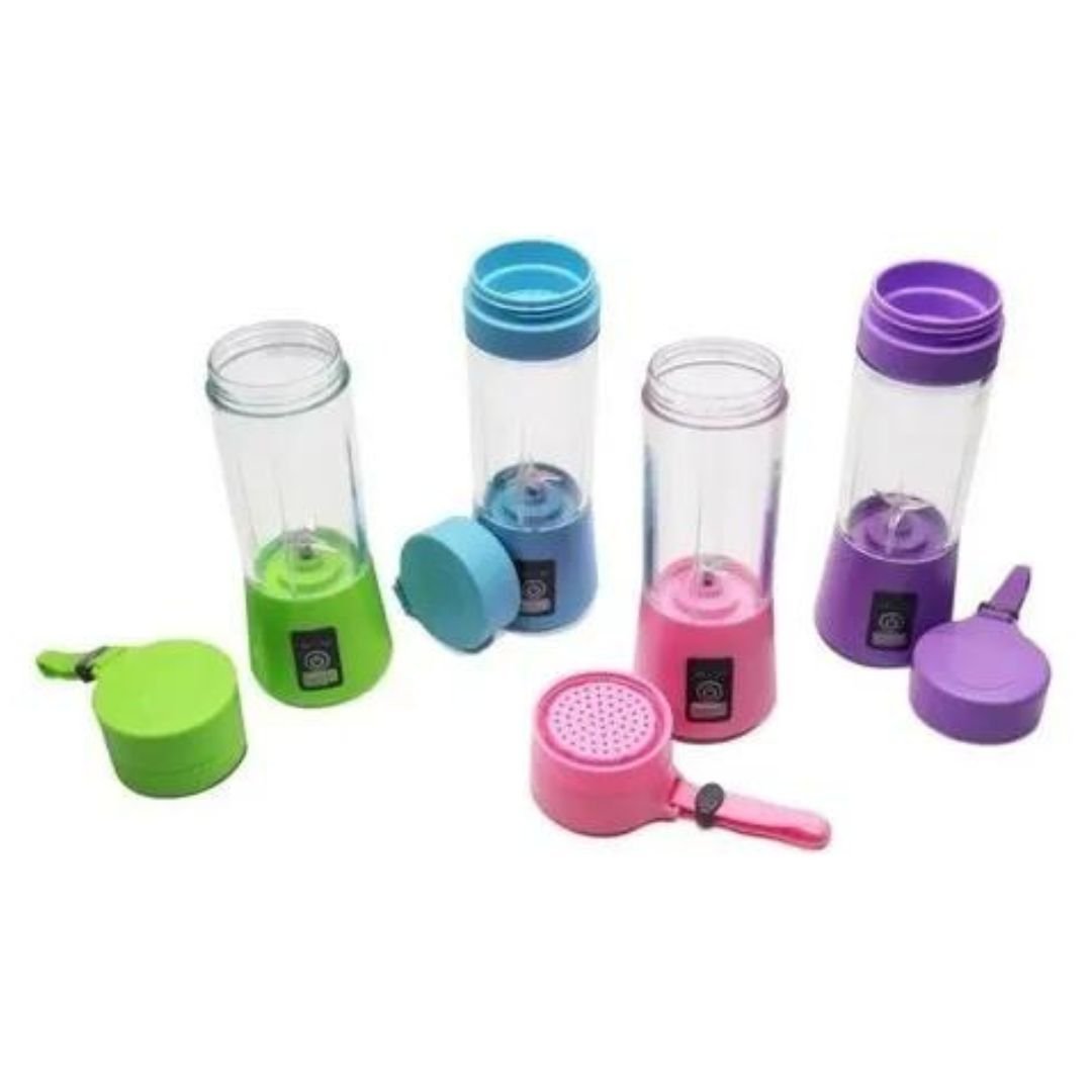 Garrafa Mixer Liquidificador Copo Portátil Recarregável Usb:roxo - 3