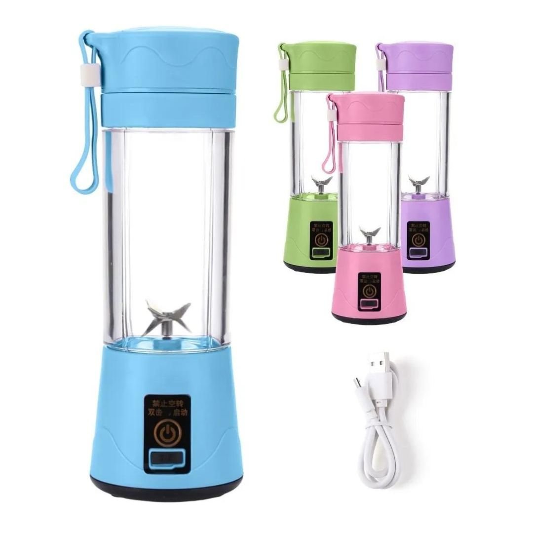 Garrafa Mixer Liquidificador Copo Portátil Recarregável Usb:roxo - 4
