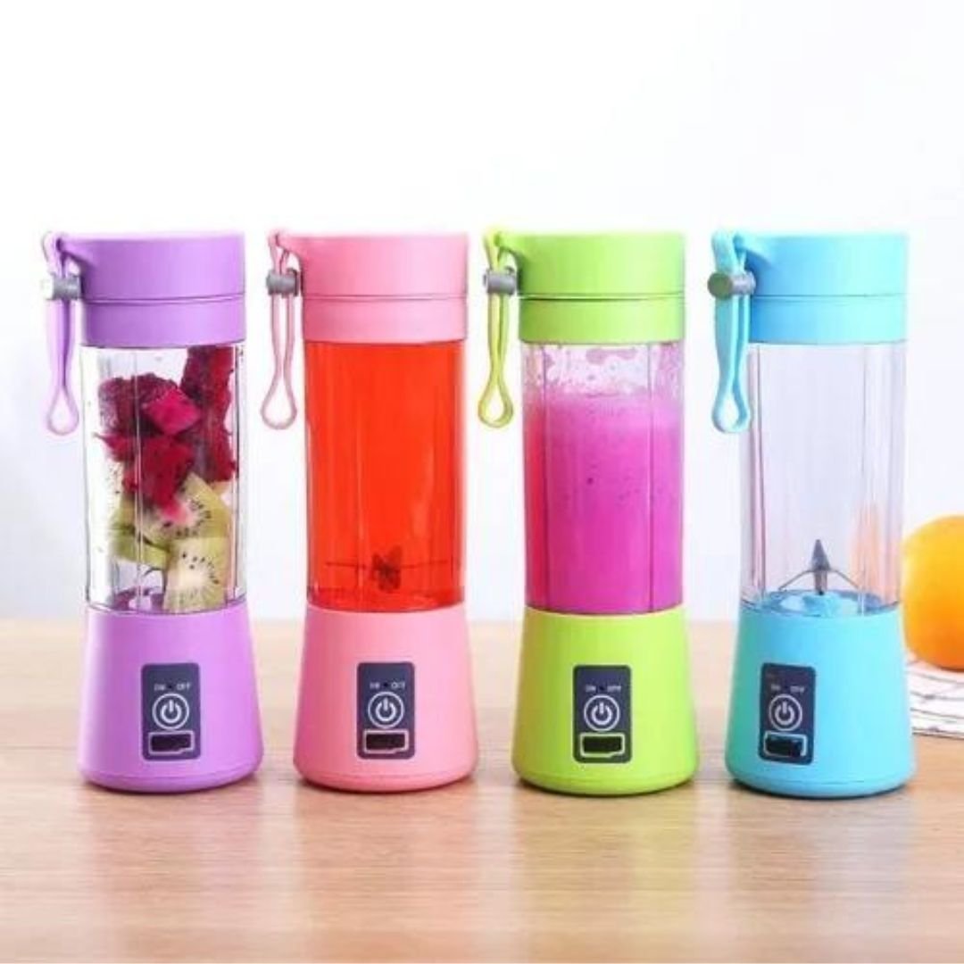 Garrafa Mixer Liquidificador Copo Portátil Recarregável Usb:roxo - 1