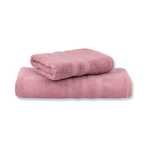 Jogo de Toalha 2 Peças - Banho + Rosto - Vanilla - Super Soft - 100% Algodão - Buddemeyer Cor: Rosa 