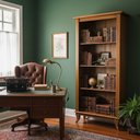 Ver imagem 1 de Multiuso de Madeira Vintage 1,73m Plateleira Retrô sem Portas Luiz Xv Castanho