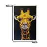 Quadro Decorativo Girafa de Óculos Moldura Cx Alta 100x66 Titulo Moldura Branca - 3
