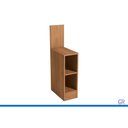 Ver imagem 2 de Modulado Quarto Mesa Nicho 20cm Liga Canela Kappesberg