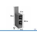 Ver imagem 3 de Modulado Quarto Mesa Nicho 20cm Liga Canela Kappesberg