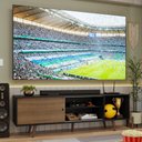 Ver imagem 1 de Rack para TV até 80 Polegadas 160cm Preto/Rustic com Pés Rustic Torino Madesa