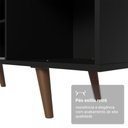 Ver mais imagens de Rack para TV até 80 Polegadas 160cm Preto/Rustic com Pés Rustic Torino Madesa