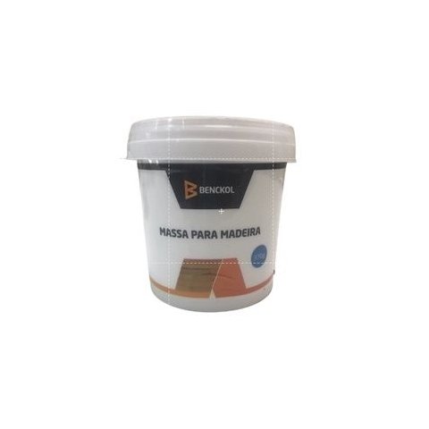 Kit com 2 - Massa Acrílica para Madeira Benckol Cor Marfim 370gr