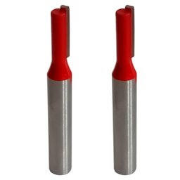 Kit 2 Fresa Reta Paralela 4mm Haste 6mm Metal Duro Tupia - 1