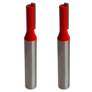 Kit 2 Fresa Reta Paralela 4mm Haste 6mm Metal Duro Tupia