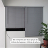 Persiana Horizontal Pvc 25mm Block 200larg X 220alt Cinza (2 Pçs) - 3