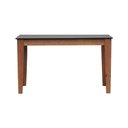 Ver imagem 3 de Mesa de Jantar Lyon Pés Madeira Maciça Tampo MDF Laqueado 135x70 - Amêndoa Preto