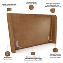 Ver imagem 4 de Cabeceira Cama Box King 195cm Nilo P05 Couríssimo Whisky - Lyam Decor