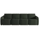 Ver imagem 3 de Sofá Cama para Sala de Estar 5 Lugares 436cm Montserrat K01 Veludo Verde - Lyam Decor