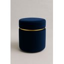 Ver imagem 3 de Pu Cinta Dourada Superior Azul Tecido de Veludo