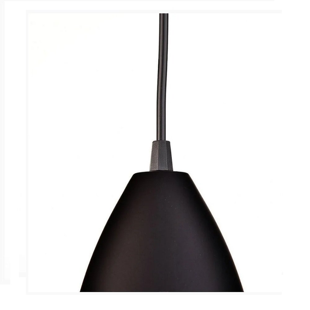 Kit 3 Pendentes Luminária de Teto Vegas Preto com Cobre - Ilumania Iluminia Luminaria Pendentes De T - 6