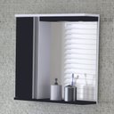 Ver imagem 1 de Espelheira com LED 1 Porta 70,5x67,5x14,5cm Preto