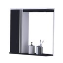Ver imagem 2 de Espelheira com LED 1 Porta 70,5x67,5x14,5cm Preto