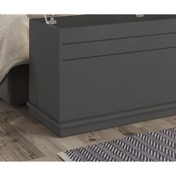 Baú Calçadeira Recamier Tampo Estofado e Revestido com Capitonê Gênova II - 6