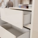 Ver imagem 4 de Mesa de Cabeceira 2 Gavetas Campeche Bege