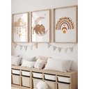 Ver imagem 1 de Kit 3 Quadros Decorativos Infantil Animais Safari No10