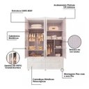 Ver imagem 5 de Kit Berço Cômoda e Guarda Roupa Peroba Elô Quarto Infantil