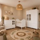Ver imagem 1 de Kit Berço Cômoda e Guarda Roupa Peroba Elô Quarto Infantil
